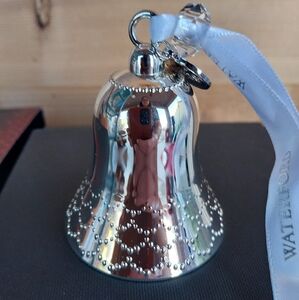 Waterford Silver Bell Ornament Collectible Christmas Decoration 2019 Annual